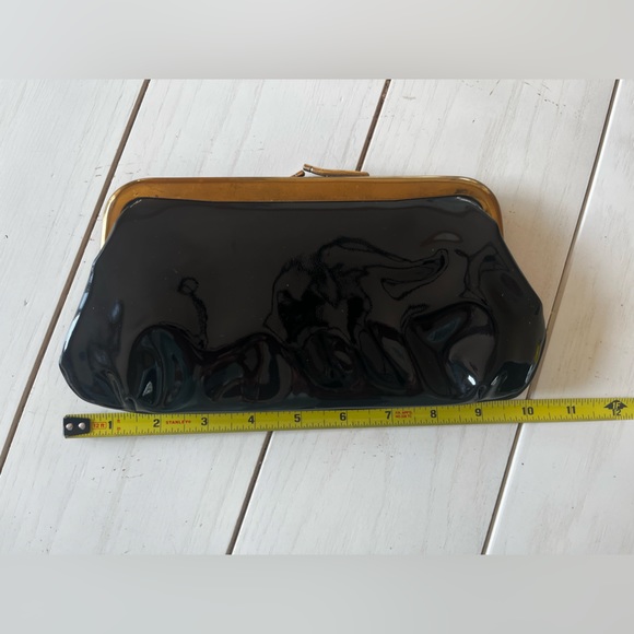 Vintage black patent clutch - Picture 8 of 12